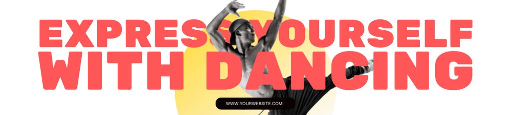 Plantilla de diseño de Inspiration for Expressing in Dancing Ebay Store Billboard 