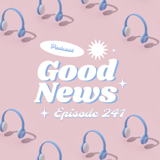 News Podcast Announcement With Headphones 