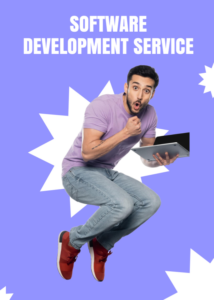 Software Development Service Offer Flayer – шаблон для дизайну