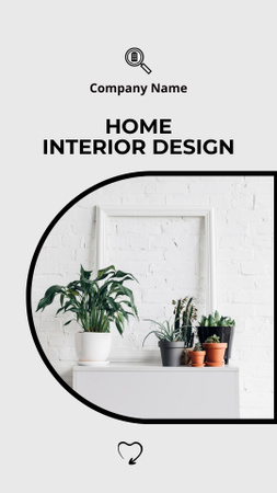 Designvorlage Home Interior Design-Merkmale für Mobile Presentation