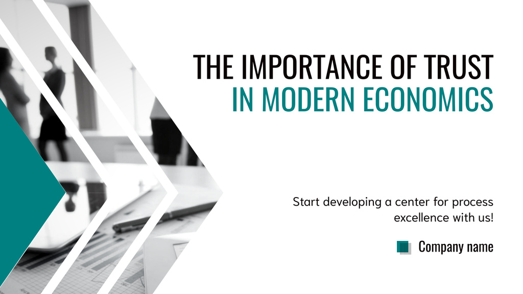 Szablon projektu Importance of Trust in Modern Economics Presentation Wide