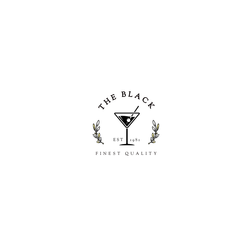 Emblem of Bar Logo Modelo de Design