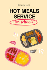 Colorful School Food Service Digital Promotion