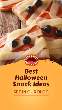 Top-notch Halloween Snack Ideas Offer Instagram Video Story Design Template