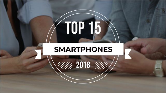 Ontwerpsjabloon van Title van Smartphones Review People Using Phones
