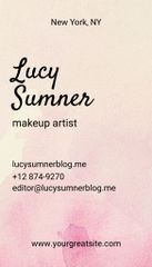 Makeup Artist Services with Colorful Paint Blots