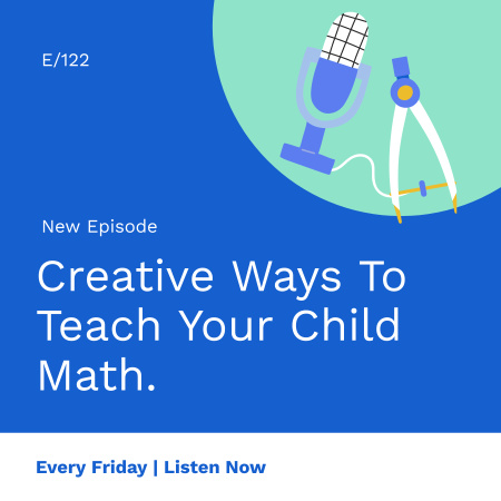 Template di design How to Teach Your Child Podcast Cover Podcast Cover