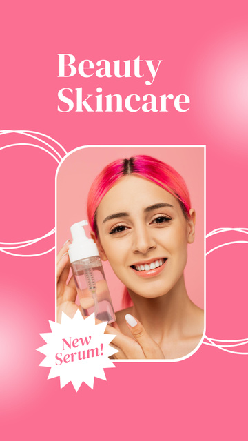 New Beauty and Skincare Serum Instagram Story Šablona návrhu