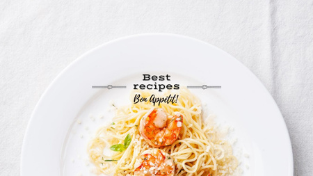 Modèle de visuel Delicious garlic shrimp pasta - Youtube