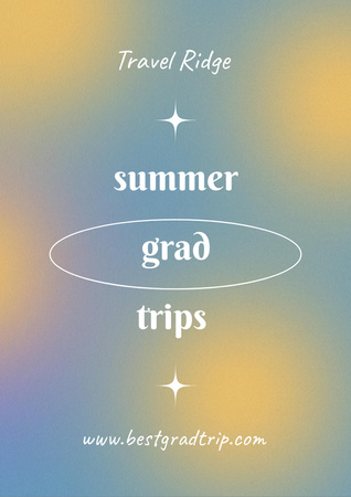 Template di design Summer Graduation Trips Ad Flyer A4