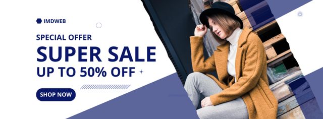 Fashion Sale Special Offer  Facebook cover Design Template