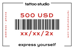 Tattoo Studio Service As Present Offer