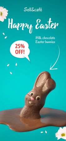 Easter Holiday Sale Announcement Flyer DIN Large Design Template