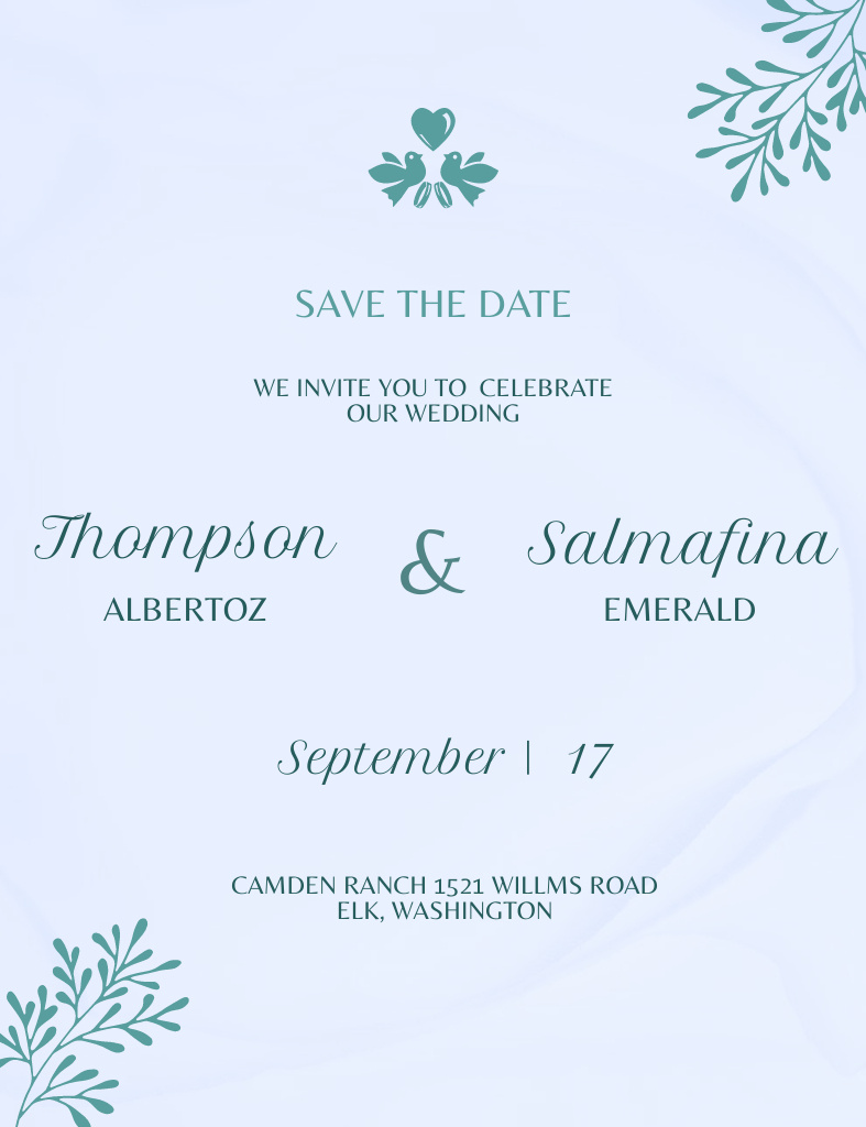 Wedding Celebration Announcement at Tim and Janet Hall Invitation 13.9x10.7cm tervezősablon