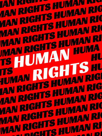 Template di design consapevolezza dei diritti umani Poster 36x48in