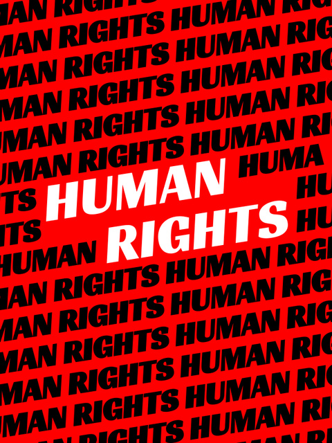 Designvorlage Human Rights Awareness für Poster 36x48in
