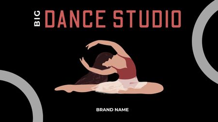 Dans Stüdyosu Özel Fırsatı Label 3.5x2in Tasarım Şablonu