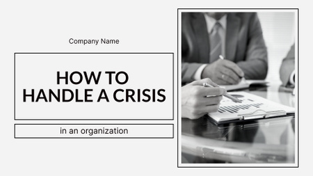 Tips How to Handle Crisis Presentation Wide Design Template