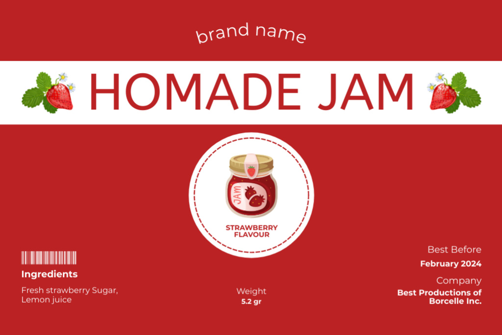 Homemade Jam Offer on Red Label Tasarım Şablonu