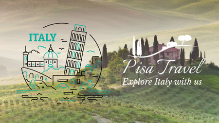 Tour Invitation Italy Famous Travelling Spots Full HD video Design Template