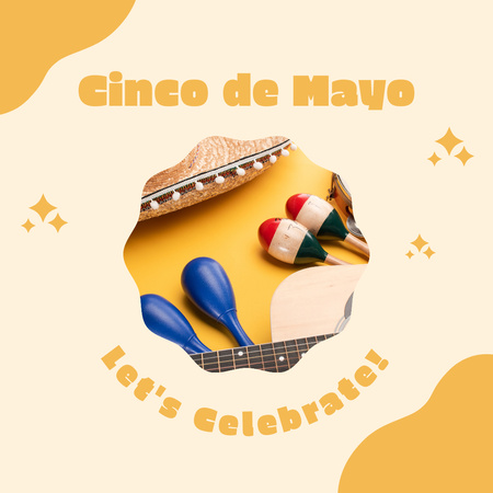 Tradinional Congratulations for Cinco de Mayo Instagram Design Template