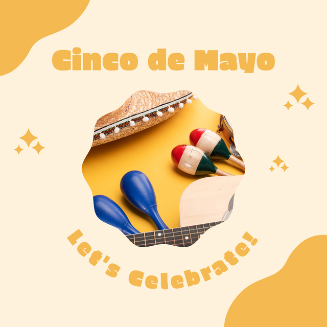 Tradinional Congratulations for Cinco de Mayo Instagram Šablona návrhu