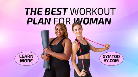 Platilla de diseño Best Workout Plan for Women Youtube
