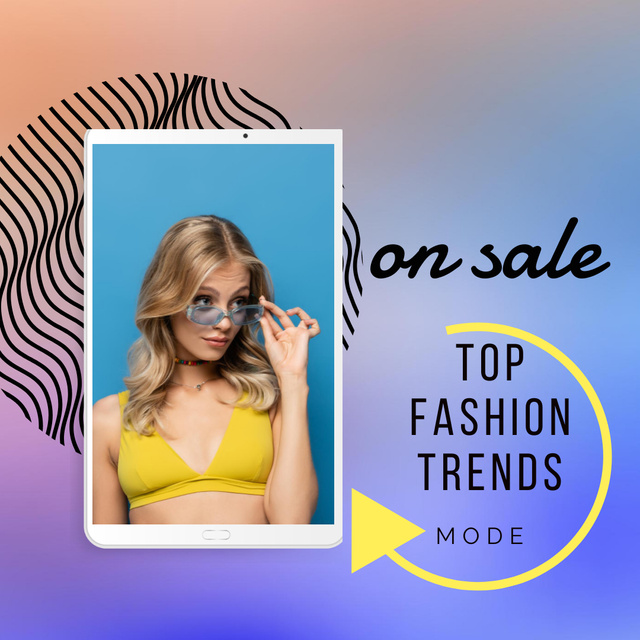 Top Women's Fashion Trends on Sale Instagram Design Template