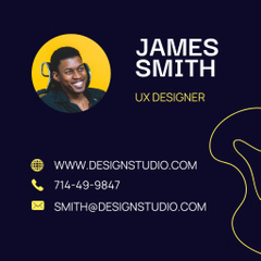 Web Design Studio Services Offer on Dark Blue