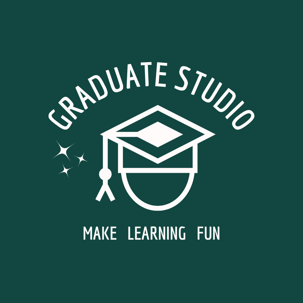 Graduate studio logo design Logo tervezősablon
