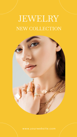 Plantilla de diseño de New Collection of Jewelry for Women Instagram Story 