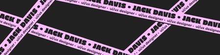 Template di design Profilo di lavoro creativo del Web Designer LinkedIn Cover