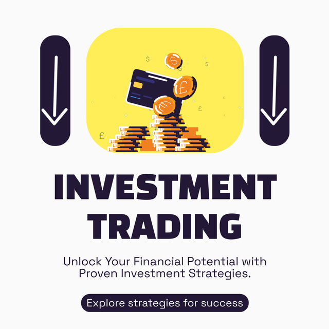 Fundamentals of Investment Trading for Unlocking Financial Potential Animated Post – шаблон для дизайна