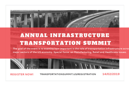 Platilla de diseño Annual infrastructure transportation summit Gift Certificate