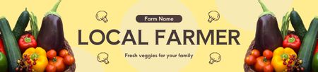 Template di design L'agricoltore locale offre beni in vendita Ebay Store Billboard