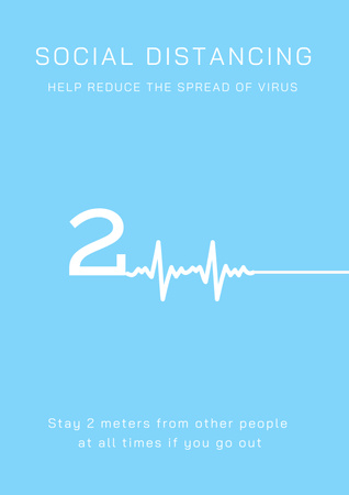 Motivation of Social Distancing during Pandemic Poster Design Template
