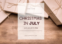 Gift Wrapping For Christmas In July