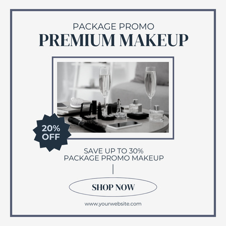 Makeup Package Discount Offer Instagram Design Template