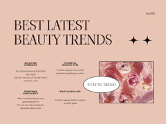 Beauty Trends Promotion In Pink