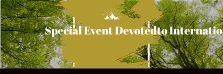 Special Event devoted to International Day of Forests Email header Design Template