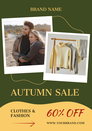 Exquisite Autumn Discount Poster 28x40in Design Template