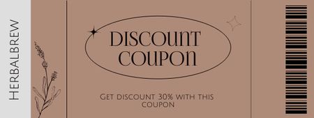 Herbal Seeds Discount Offer Coupon Πρότυπο σχεδίασης