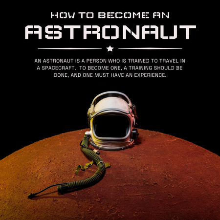 How to Become an Astronaut Instagram Design Template