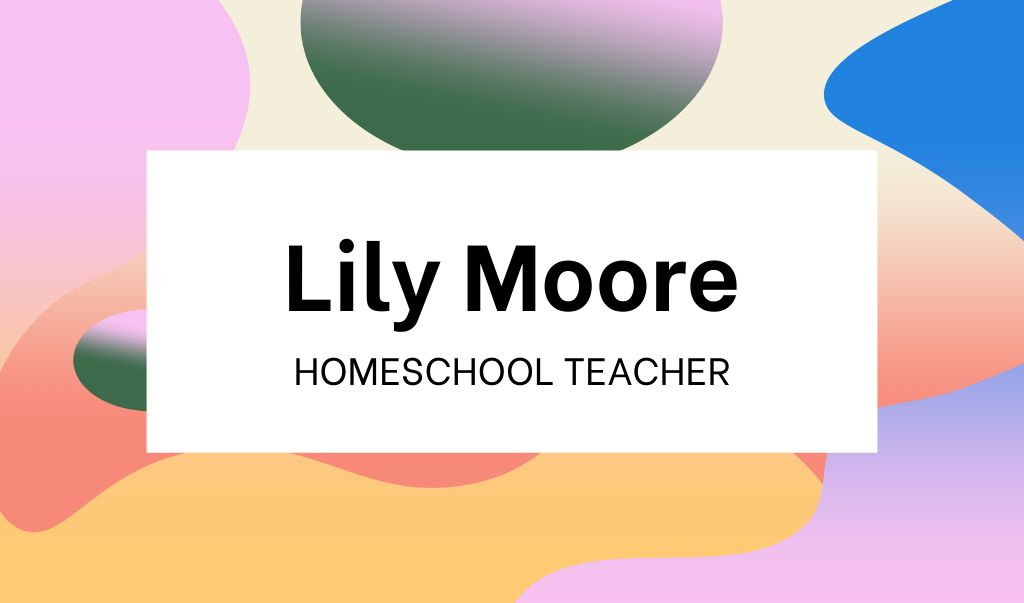 Home Teacher Services Ad Business card Modelo de Design