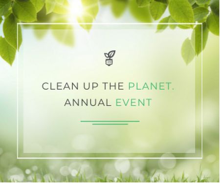 Szablon projektu Clean up the Planet Annual event Large Rectangle