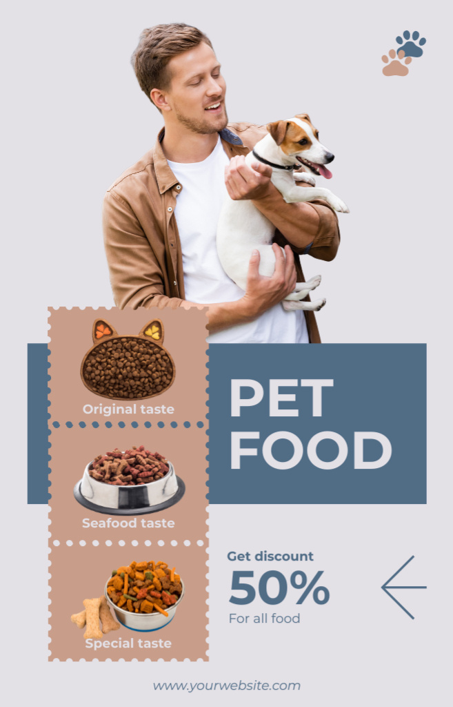 Pet Food for Animal Care IGTV Cover Πρότυπο σχεδίασης