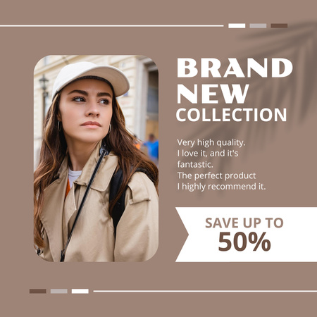 Advertising New Brand Collection Instagram tervezősablon