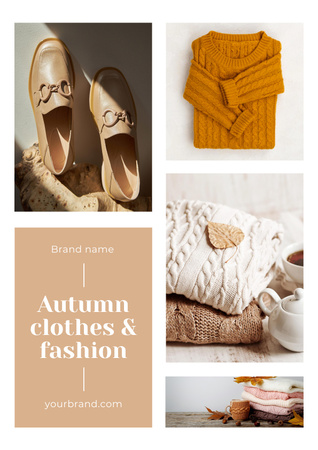 Exciting Autumn Sale Announcement Poster Design Template
