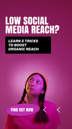 Platilla de diseño Set Of Tips And Tricks About Reaching Social Media TikTok Video