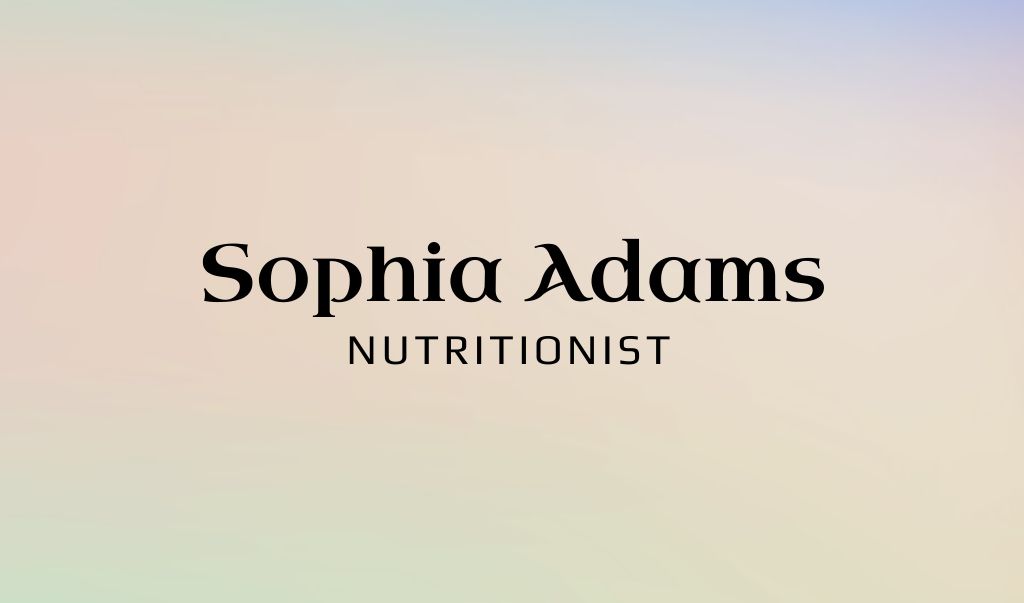Szablon projektu Science-based Nutrition Counseling Services Offer In Gradient Business card